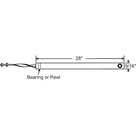 Strybuc 28in White Tilt Balance 85-P28W